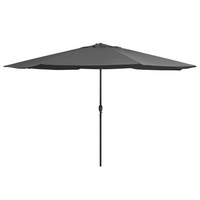 Outdoor Parasol with Metal Pole 390 cm Anthracite - Protect Yourself from the Sun