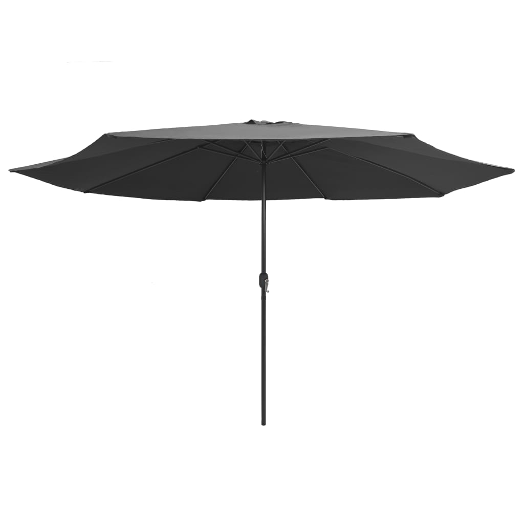 Outdoor Parasol with Metal Pole 390 cm Anthracite - Protect Yourself from the Sun