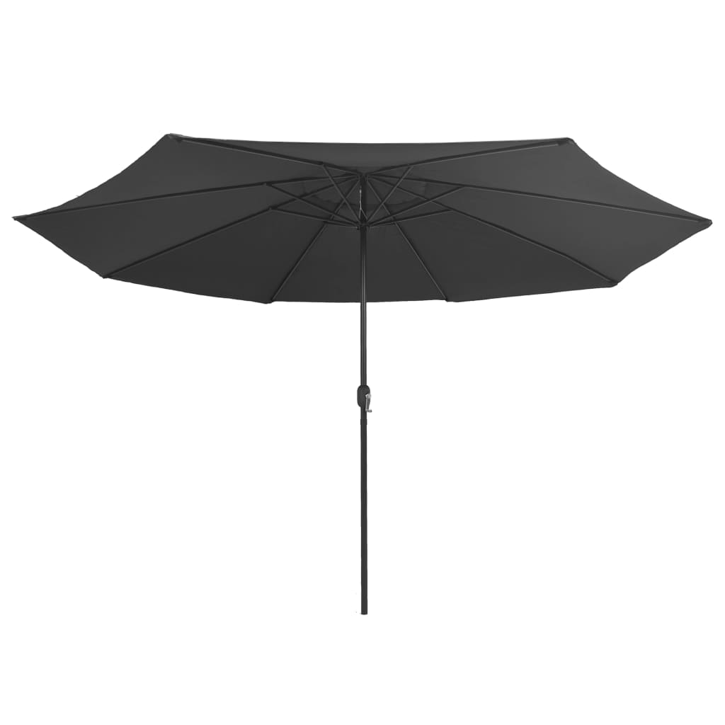 Outdoor Parasol with Metal Pole 390 cm Anthracite - Protect Yourself from the Sun