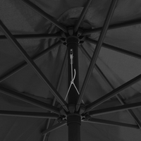 Outdoor Parasol with Metal Pole 390 cm Anthracite - Protect Yourself from the Sun