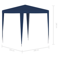 Party Tent 2x2 m Blue - Outdoor Canopy for Entertaining