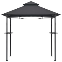 BBQ Gazebo 240x150x255 cm - Anthracite Steel | Weather Resistant & Durable