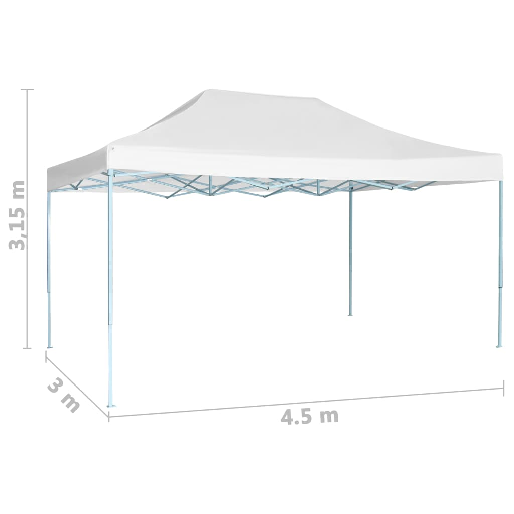 Foldable Party Tent 3x4.5m White - Spacious and Weatherproof