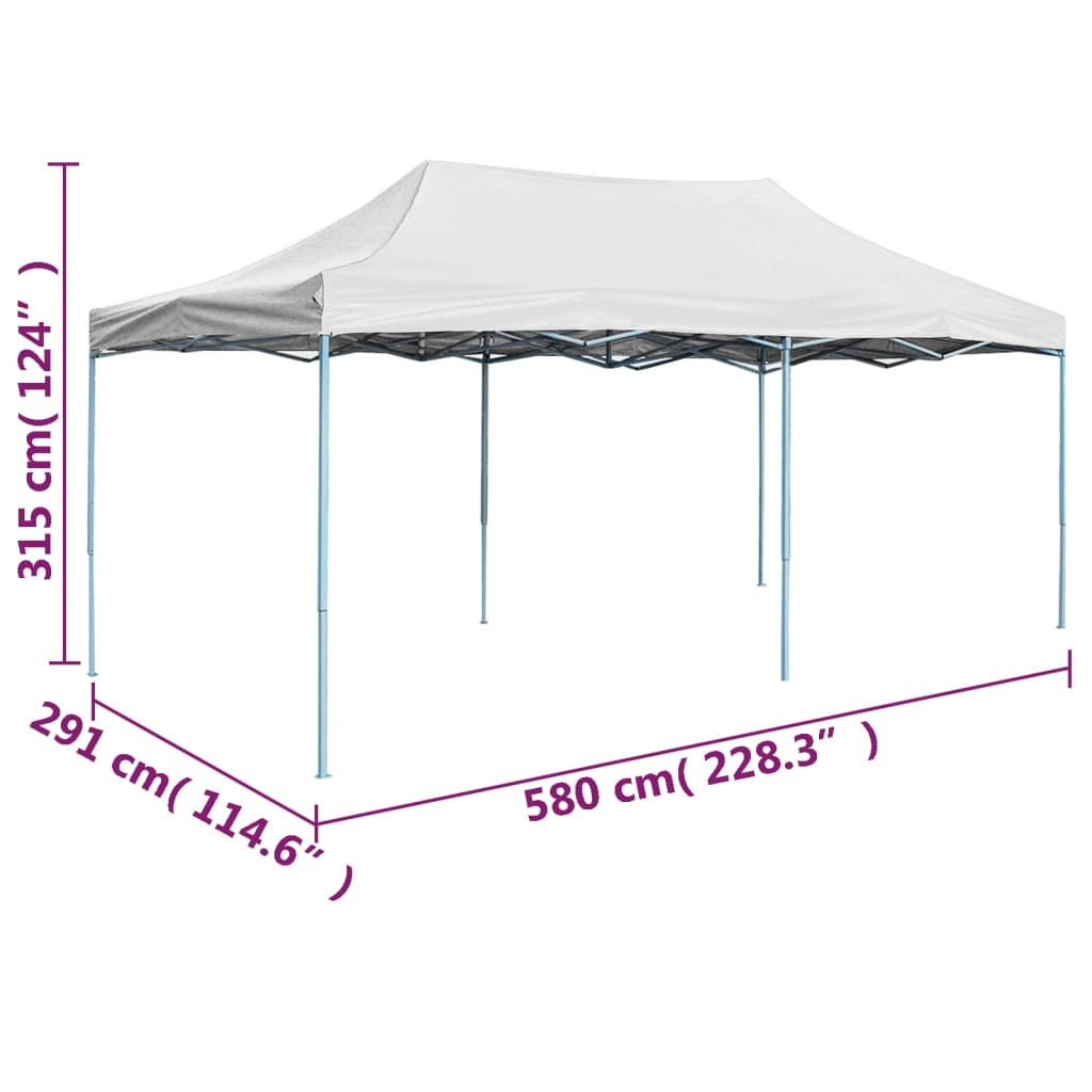 vidaXL Professional Folding Party Tent 3x6 m Steel White