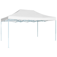 vidaXL Professional Folding Party Tent 3x4 m Steel White - Perfect for Outdoor Events