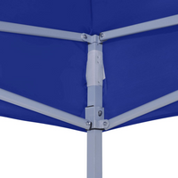 vidaXL Professional Folding Party Tent 2x2 m Steel Blue - Outdoor Canopy for Events and Gatherings