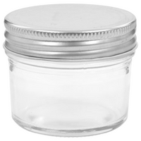 vidaXL Glass Jam Jars with Silver Lids - Store Your Preserves in Style