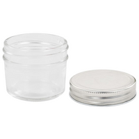 vidaXL Glass Jam Jars with Silver Lids - Store Your Preserves in Style