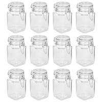 vidaXL Glass Jam Jars with Lock - Set of 12, 260 ml