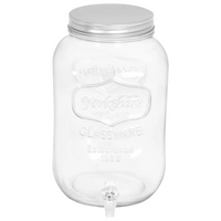 vidaXL Beverage Dispensers 2 pcs 8050 ml Glass - Perfect for Homemade Cocktails and Refreshing Lemonade