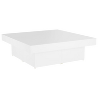 Coffee Table White 90x90x28 cm - Engineered Wood | Sturdy & Stylish