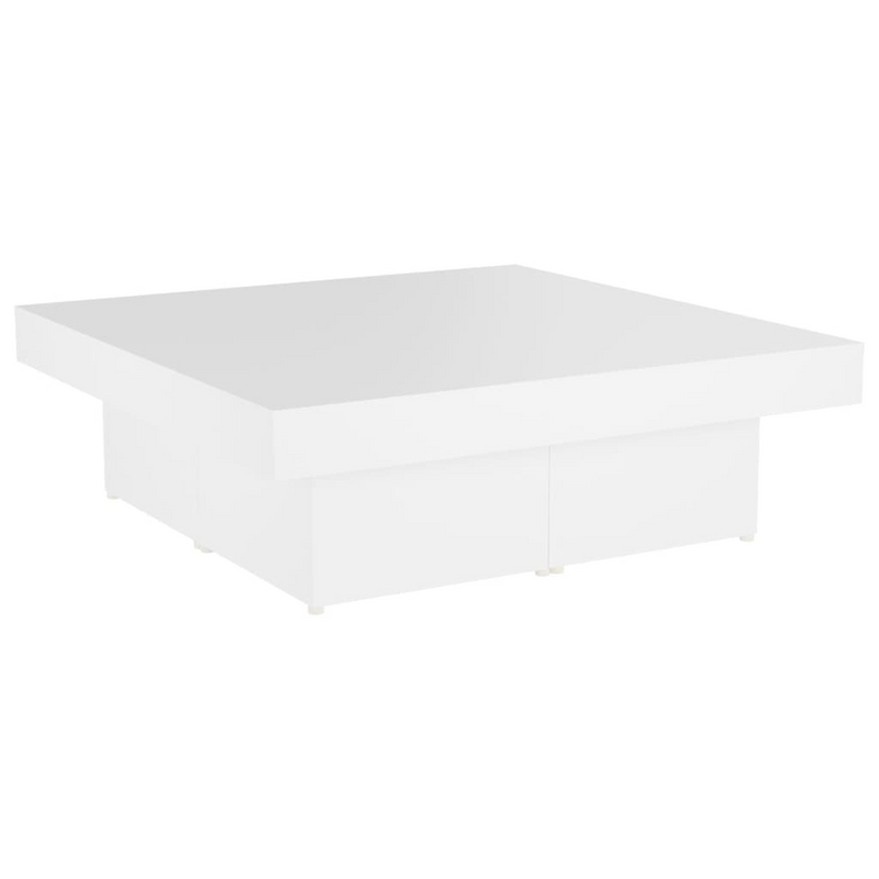 Coffee Table White 90x90x28 cm - Engineered Wood | Sturdy & Stylish