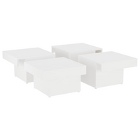 Coffee Table White 90x90x28 cm - Engineered Wood | Sturdy & Stylish