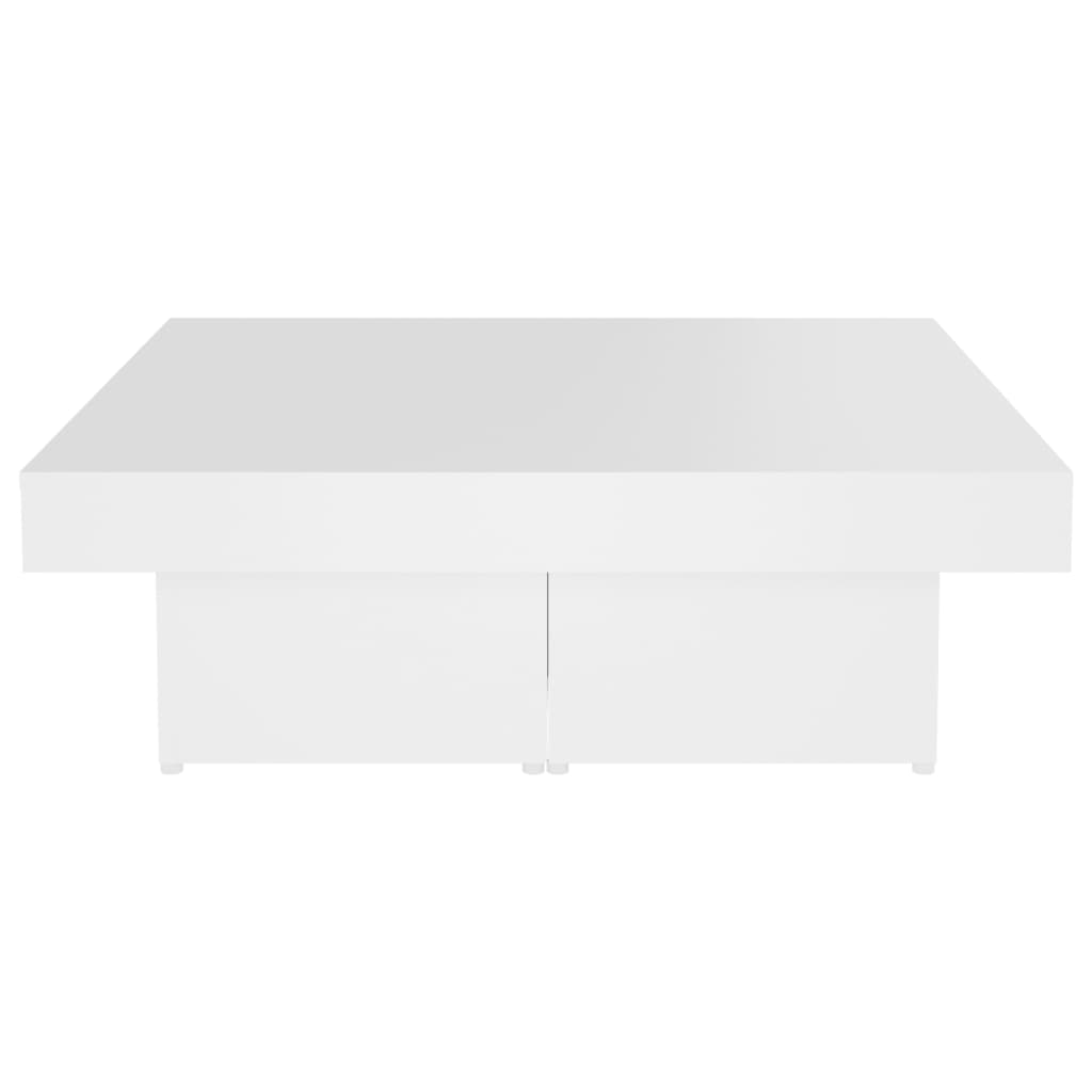 Coffee Table White 90x90x28 cm - Engineered Wood | Sturdy & Stylish