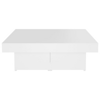 Coffee Table White 90x90x28 cm - Engineered Wood | Sturdy & Stylish