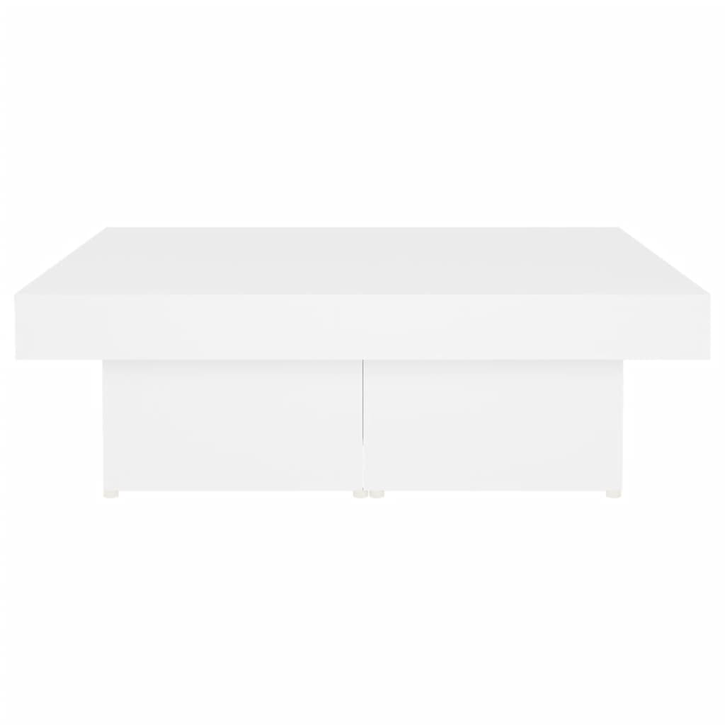 Coffee Table White 90x90x28 cm - Engineered Wood | Sturdy & Stylish