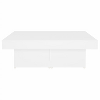 Coffee Table White 90x90x28 cm - Engineered Wood | Sturdy & Stylish