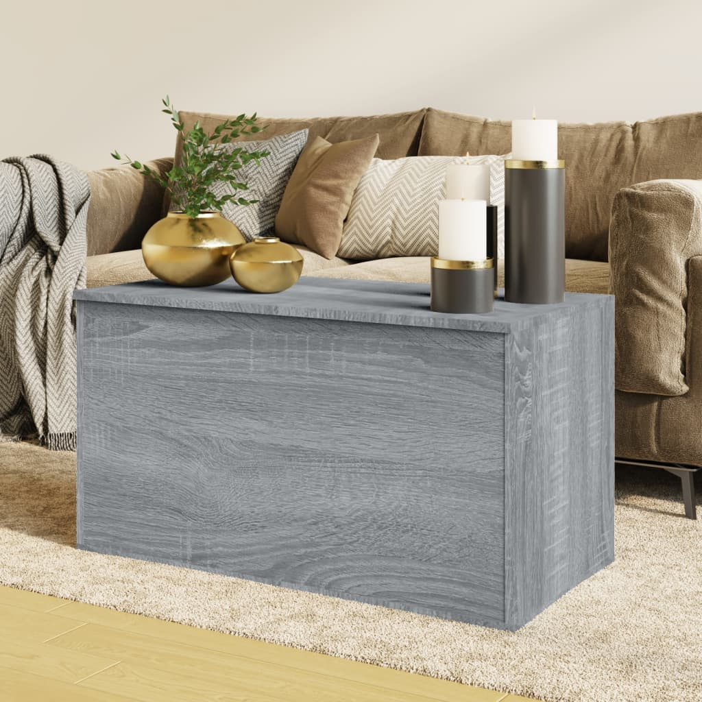 Storage Chest Grey Sonoma 84x42x46 cm Engineered Wood - Ample Storage Space, Multifunctional Use, Easy-to-Clean Material