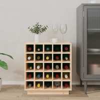 Wine Cabinet 55.5x34x61 cm Solid Wood Pine - Stylish and Sturdy Wine Storage Solution