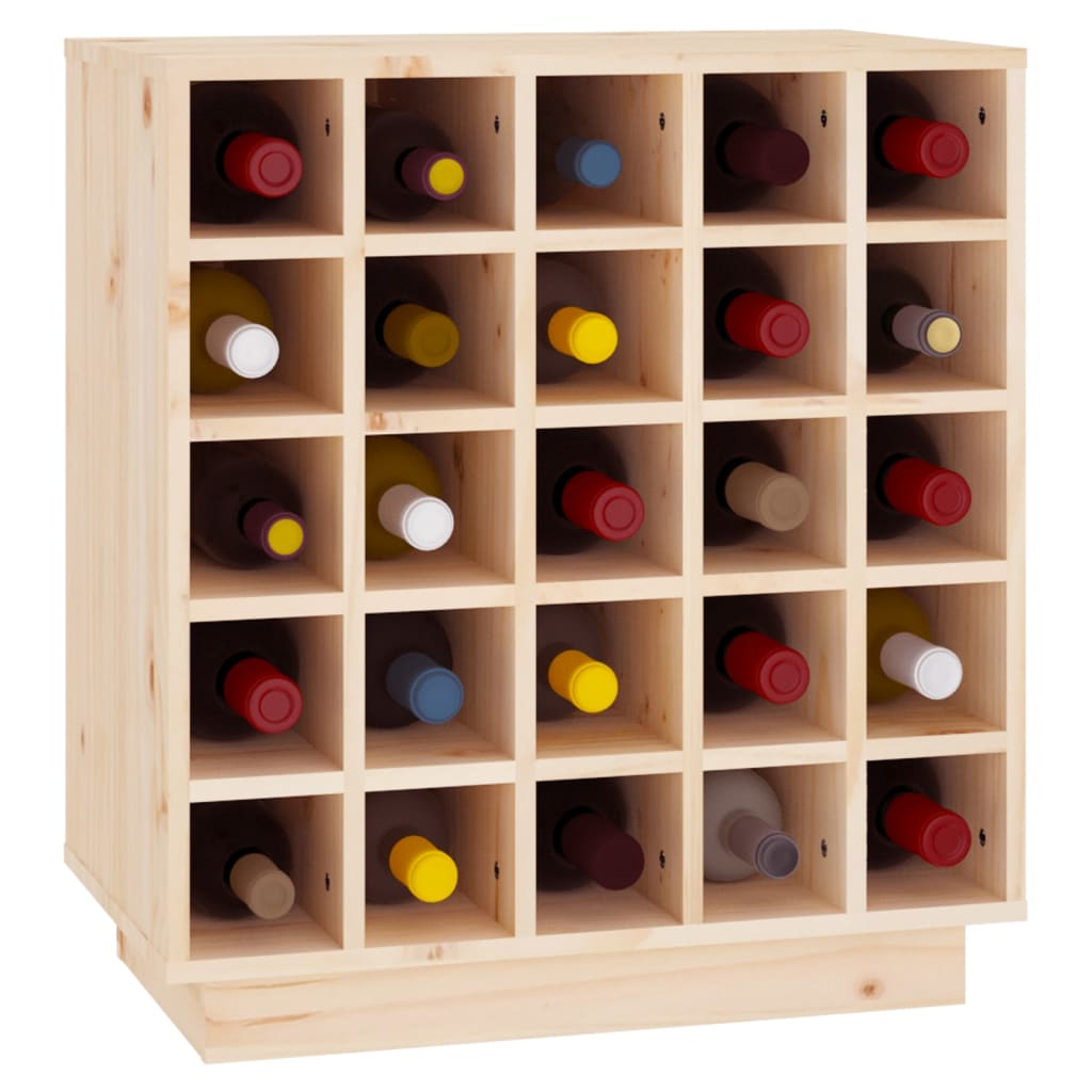 Wine Cabinet 55.5x34x61 cm Solid Wood Pine - Stylish and Sturdy Wine Storage Solution