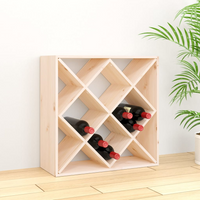 Wine Cabinet 62x25x62 cm Solid Wood Pine - Store and Display Your Wine in Style