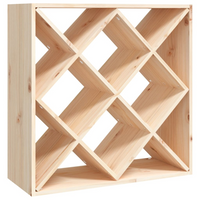 Wine Cabinet 62x25x62 cm Solid Wood Pine - Store and Display Your Wine in Style