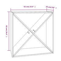 Wine Cabinet 62x25x62 cm Solid Wood Pine - Store and Display Your Wine in Style