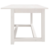 Coffee Table White 110x55x45 cm Solid Wood Pine - Stylish and Functional