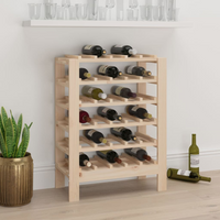 Wine Rack 61.5x30x82 cm Solid Wood Pine - Store and Display Your Wine in Style