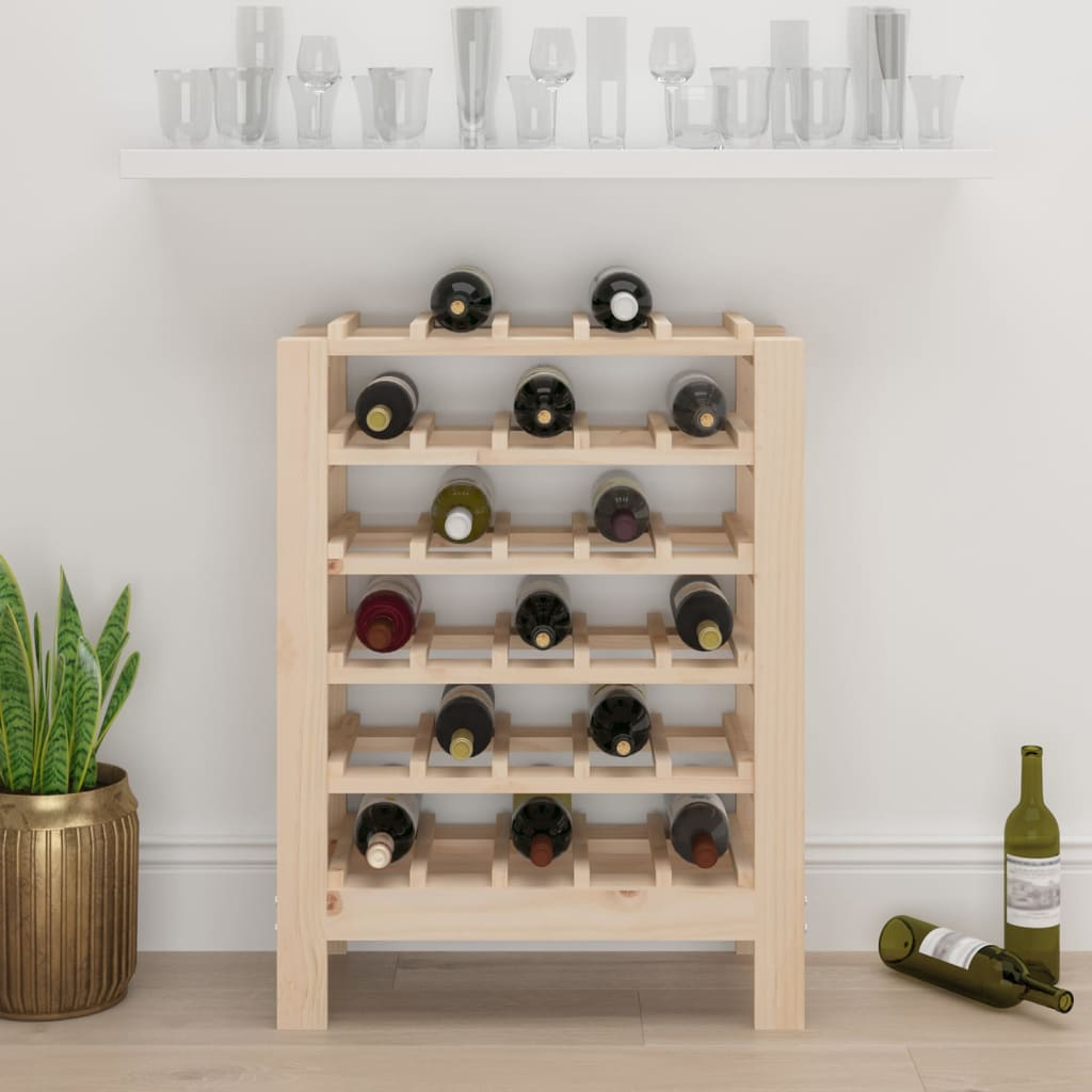 Wine Rack 61.5x30x82 cm Solid Wood Pine - Store and Display Your Wine in Style