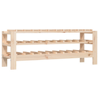 Wine Rack - Solid Wood Pine - Ample Storage Space