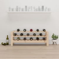 Wine Rack - Solid Wood Pine - Ample Storage Space