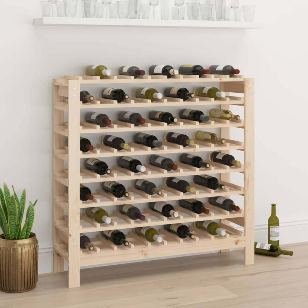 Wine Rack 109.5x30x107.5 cm Solid Wood Pine - Store and Display Your Wine in Style