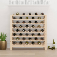 Wine Rack 109.5x30x107.5 cm Solid Wood Pine - Store and Display Your Wine in Style