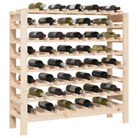 Wine Rack 109.5x30x107.5 cm Solid Wood Pine - Store and Display Your Wine in Style