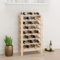 Wine Rack 61.5x30x107.5 cm Solid Wood Pine - Store, Age, and Display Your Wine in Style