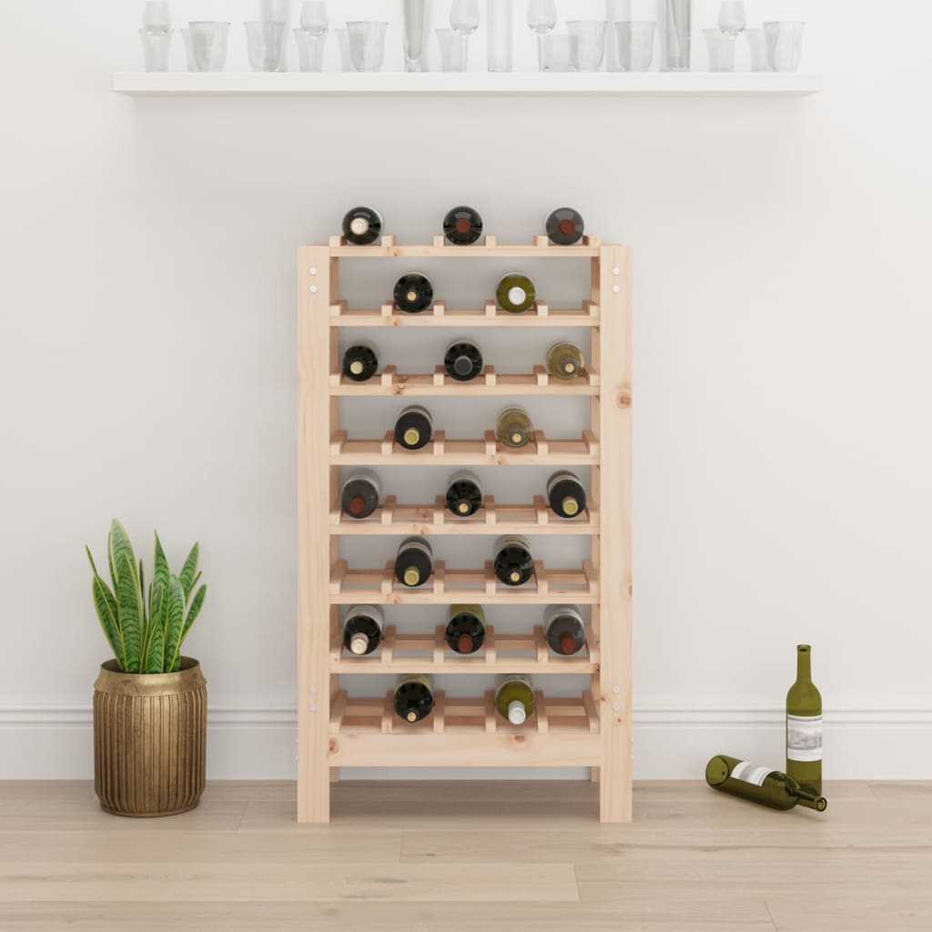 Wine Rack 61.5x30x107.5 cm Solid Wood Pine - Store, Age, and Display Your Wine in Style