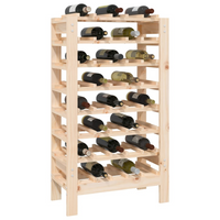 Wine Rack 61.5x30x107.5 cm Solid Wood Pine - Store, Age, and Display Your Wine in Style