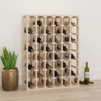 Wine Rack 70x33x94 cm - Solid Wood Pine - Ample Storage Space