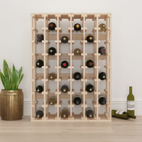 Wine Rack 70x33x94 cm - Solid Wood Pine - Ample Storage Space