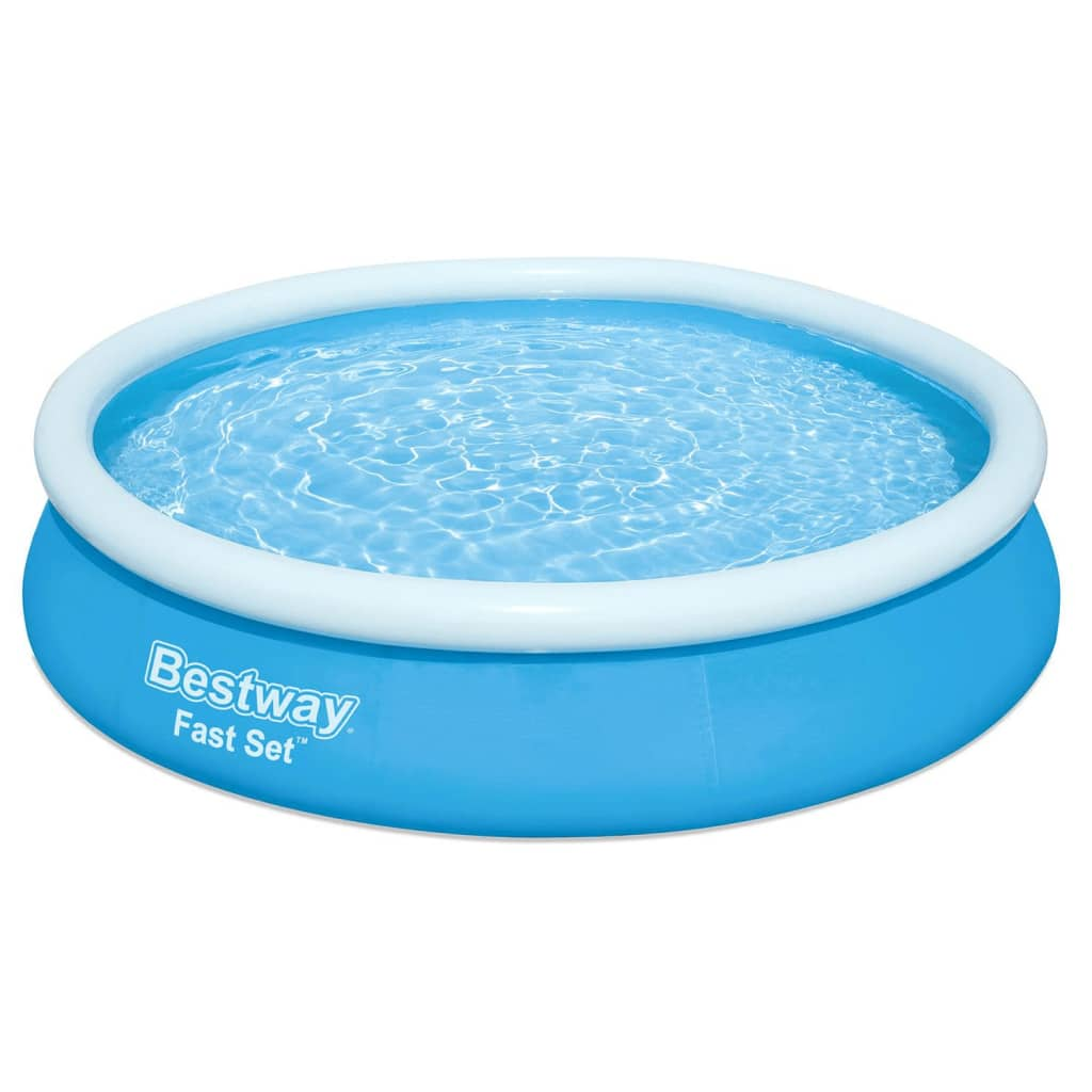 Bestway Fast Set Inflatable Swimming Pool Round 366x76 cm - Enjoy Summer Fun with Family and Friends