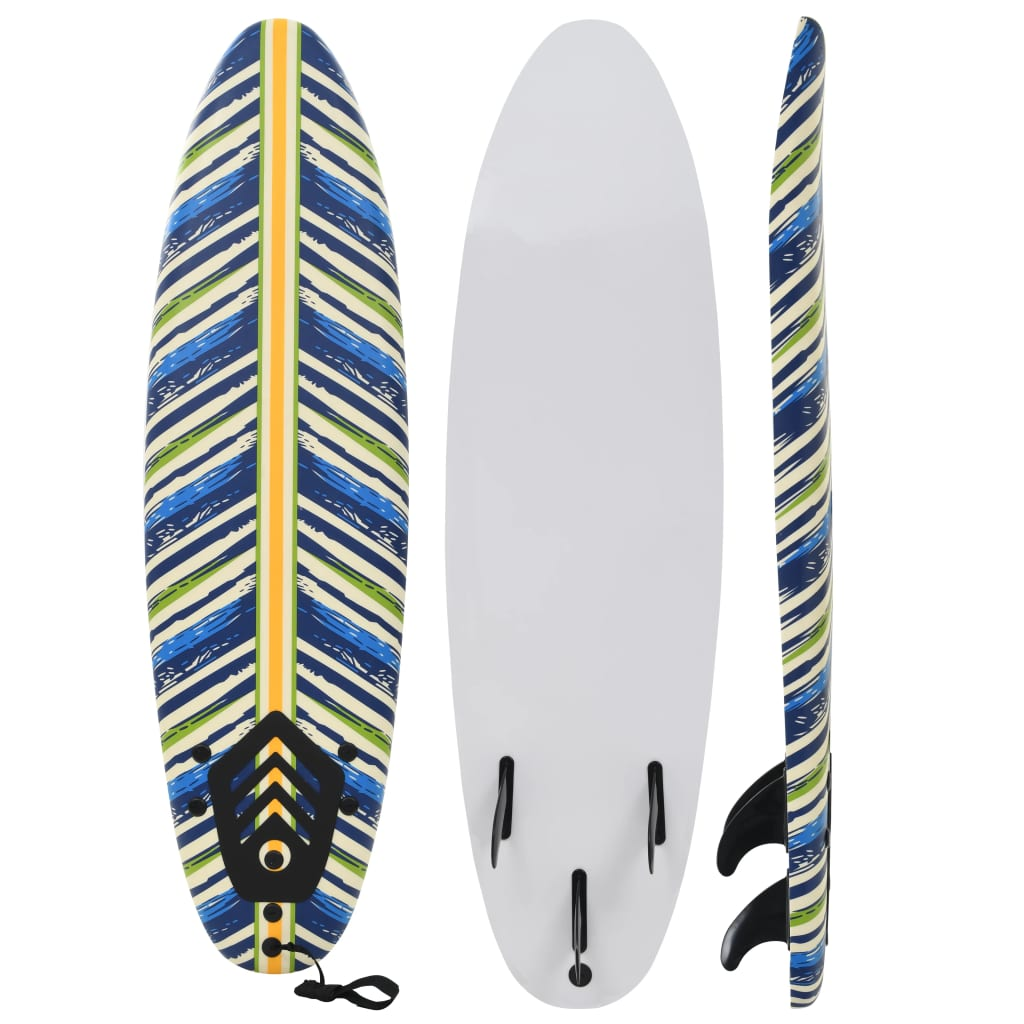 Surfboard 170 cm Leaf - Beginner-Friendly, Durable, and Stylish