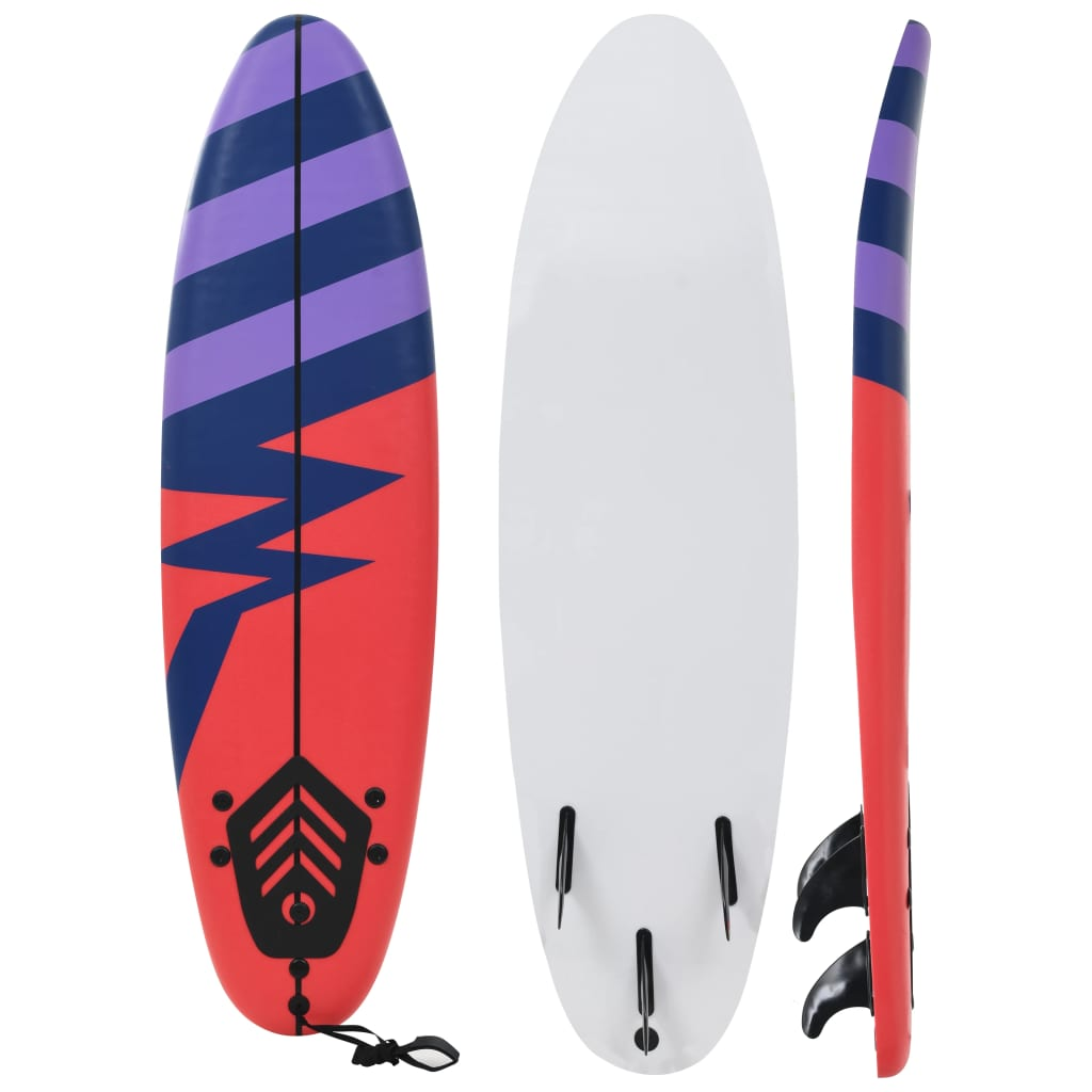 Surfboard 170 cm Stripe - Beginner-Friendly Board for Adults and Children