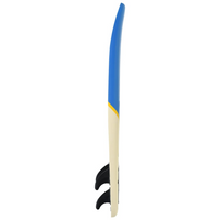 Surfboard 170 cm Blue and Cream - Beginner Board for Adults and Children