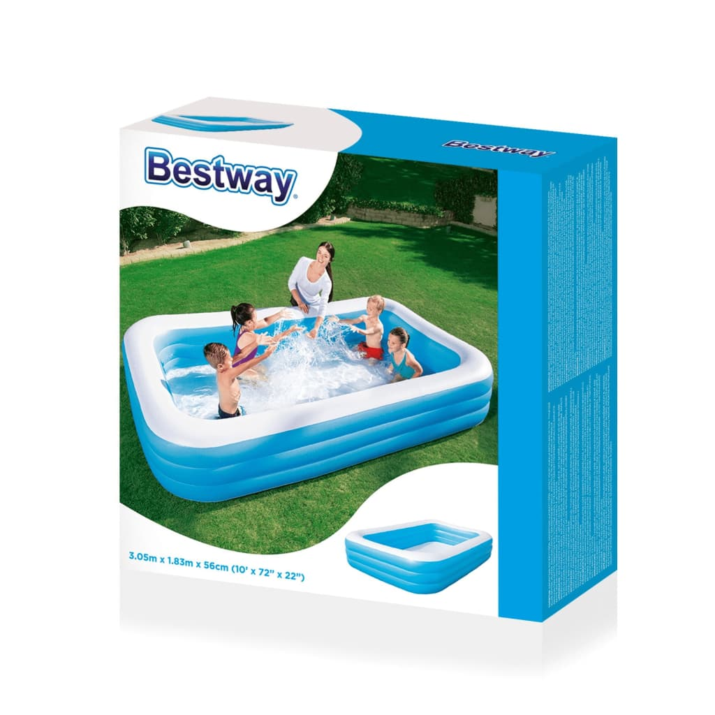 Bestway Inflatable Swimming Pool 305x183x56 cm - Summer Fun in Your Own Backyard!