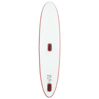 Inflatable Stand Up Paddleboard with Sail Set Red and White