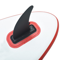 Inflatable Stand Up Paddleboard with Sail Set Red and White