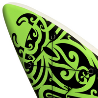 Inflatable Stand Up Paddleboard Set 305x76x15 cm Green - Ideal for Learning and Recreational Paddling