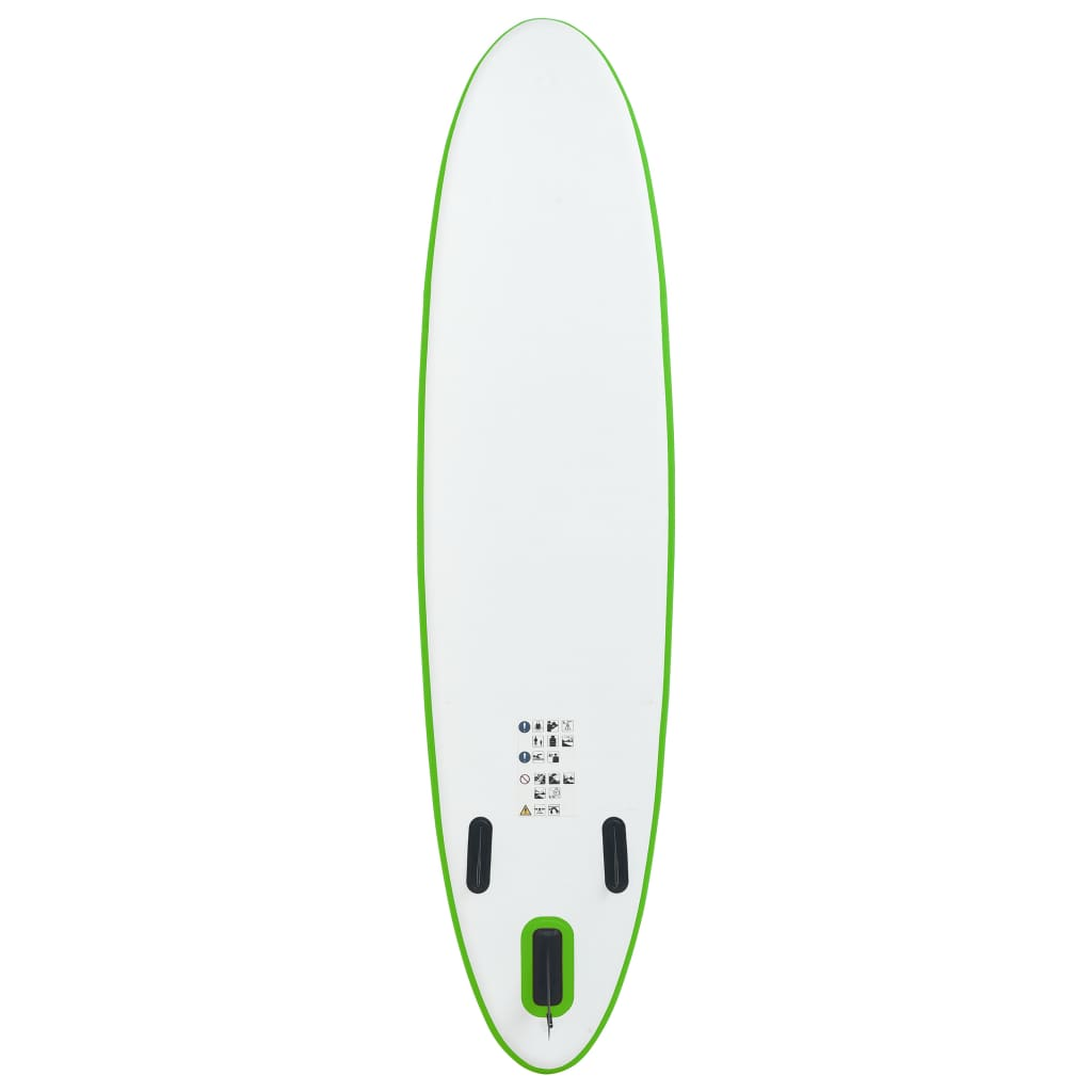 Inflatable Stand Up Paddle Board Set Green and White