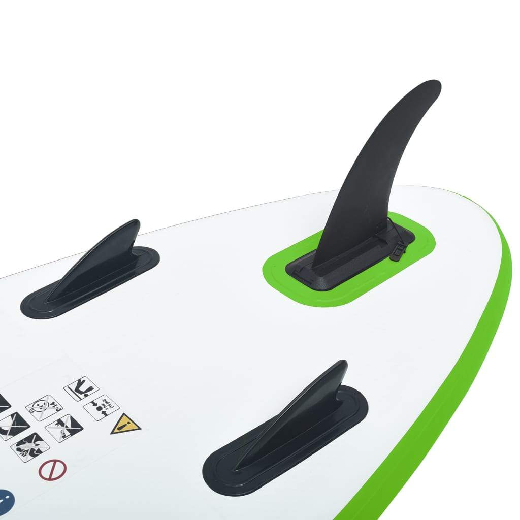 Inflatable Stand Up Paddle Board Set Green and White